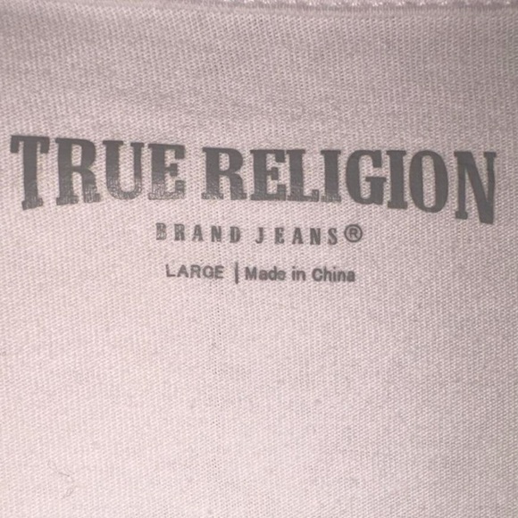 True Religion White Logo Short Sleeve Tee - Picture 3 of 3